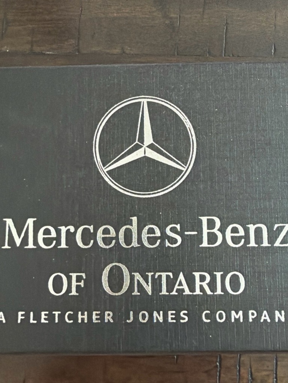 Mercedes-Benz Branded Black Box with Silver Logo